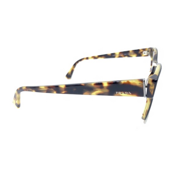 Prada VPR 15V NAI-1O1 Black Brown Tortoise Eyeglasses Frames 53-17 145 Italy - Picture 4 of 12
